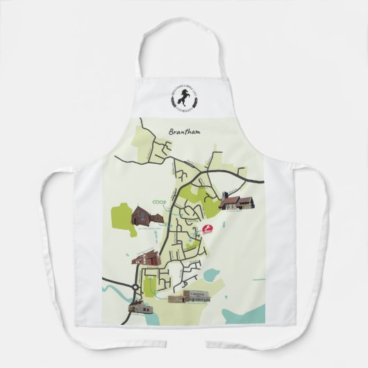 Brantham Map Schort (Voorkant)