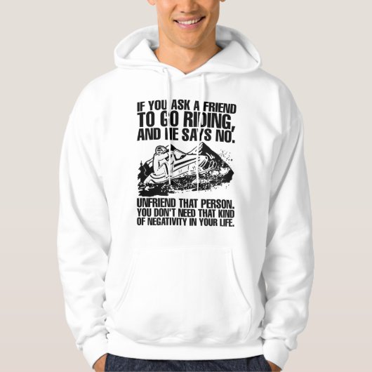 Brappp Life Riding Snowmobile Friend Hoodie (Voorkant)