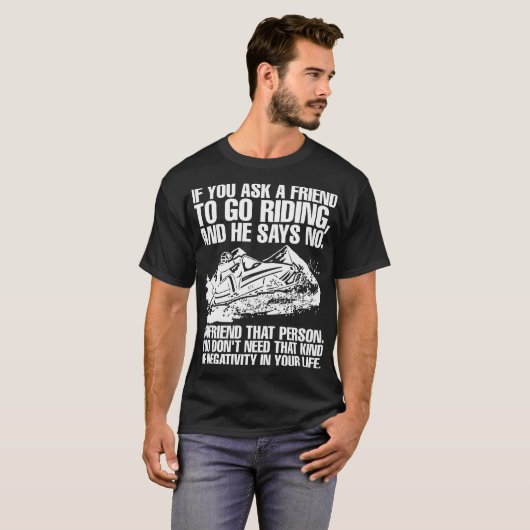 Brappp Life Riding Snowmobile Friend shirt (Voorkant volledig)