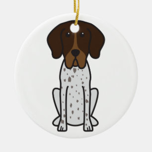 Braque Francais Dog Cartoon Keramisch Ornament