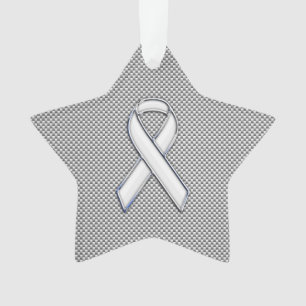 Bras blanc Sensibilisation au ruban Grille blanche