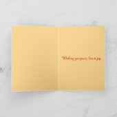 Bras complètement de joie - carte de voeux de Noël (Intérieur)