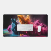 Bras en poudre arc-en-ciel sur noir (Clavier et souris)