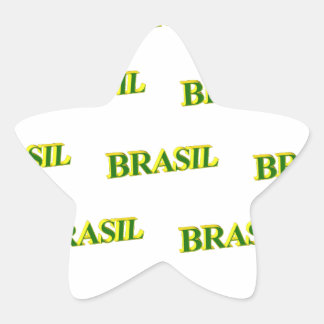 Brasil 3D Ster Sticker