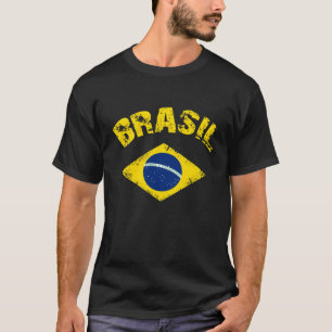 Brasil Braziliaanse nationale vlag Patriottische F T-shirt