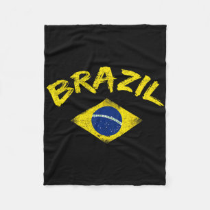 Brasil Braziliaanse Nationale Vlag Voetbalshirt Vo Fleece Deken