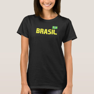 Brasil Braziliaanse Pride Braziliaanse vlag intern T-shirt