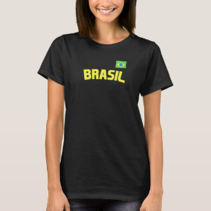 Brasil Braziliaanse Pride Braziliaanse vlag intern T-shirt