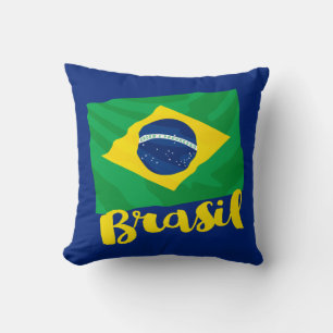 Brasil Brazilië Vlag Worp Kussen