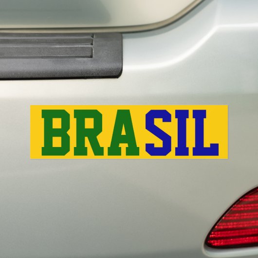 Brasil Bumpersticker (Op auto)