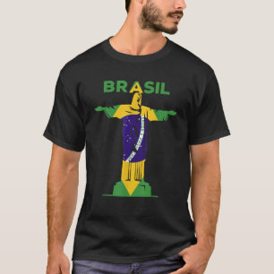 BRASIL Christ the Redeemer Standbeeld Braziliaanse T-shirt