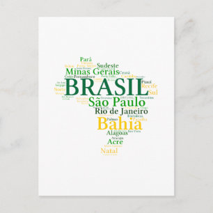 Brasil Estados e Capitais Briefkaart