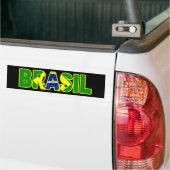 Brasil Flag Bumpersticker (Op Truck)