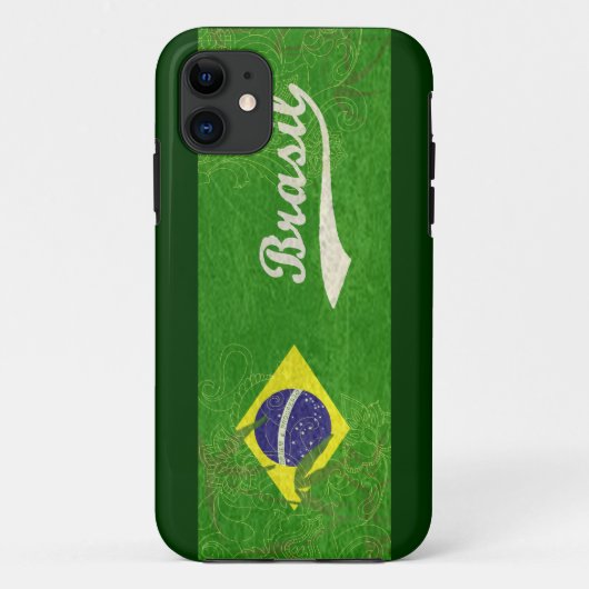Brasil Flag Case-Mate iPhone Case (Achterkant)