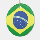 Brasil Flag Keramisch Ornament (Links)