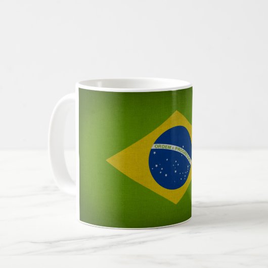Brasil Flag Koffiemok (Voorkant links)