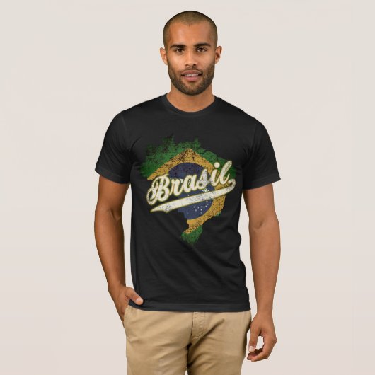 Brasil Map T-shirt (Voorkant volledig)