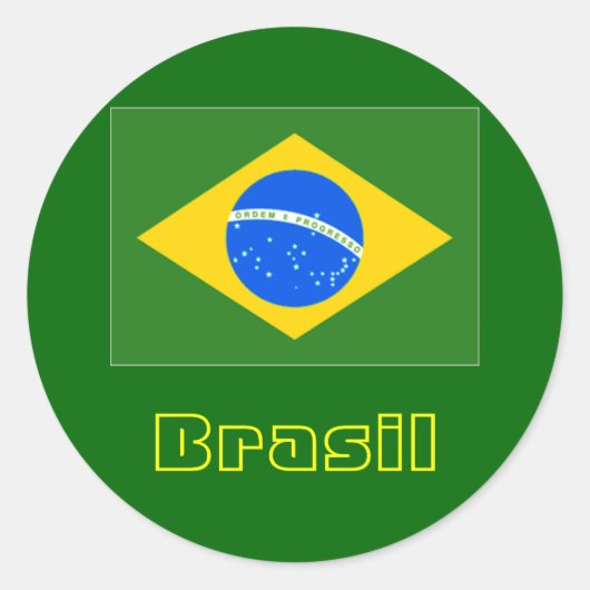 Brasil ronde stickers 4 (Voorkant)