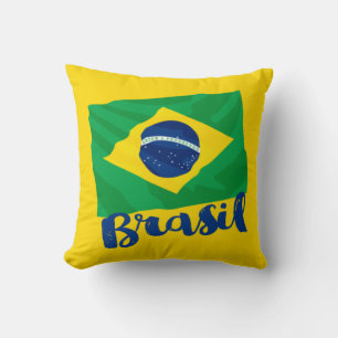 Brasil Sierkussen van de vlag van Brazilië