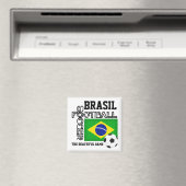 BRASIL Soccer Football Magneet (Insitu (Vaatwasser))