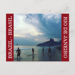brasil strand futbol briefkaart