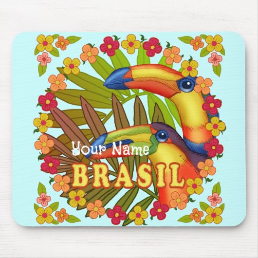 Brasil Toucans mousepad Muismat (Voorkant)