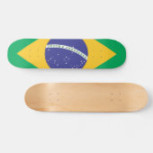 Brasil vlag skateboard (Horizontaal)