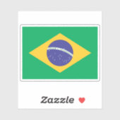 Brasil vlag sticker (Vel)