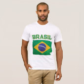 Brasil vlag t-shirt (Voorkant volledig)