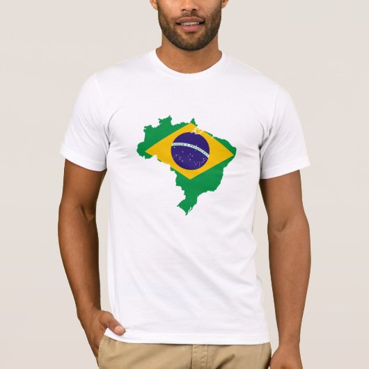 Brasil voor mannen t-shirt (Voorkant)