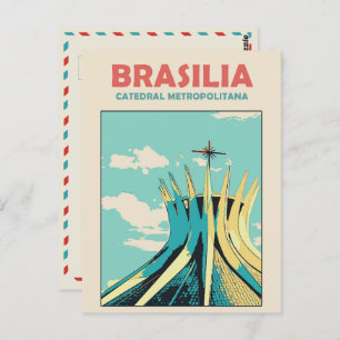 Brasilia Catedral Metropolitana, Brasil Carte Post