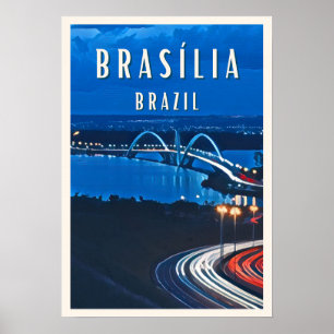 Brasilia: De futuristische stad in het hart van Br Poster