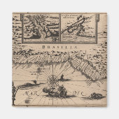 Brasilia, Reys-Boeck (1624) Magneet (Voorkant)