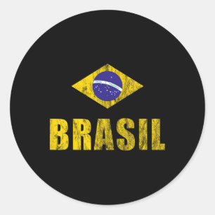 Brasiliaans ontwerp Braziliaanse kleding outfits V Ronde Sticker