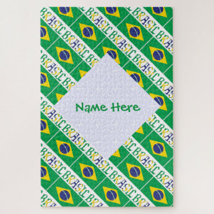 Brasiliaanse Vlag Brazilië Tegel Persoonlijk Legpuzzel