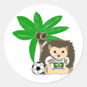 Brasilian HedgeHog Ronde Sticker