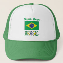 Brasilië Vlag van Brazilië Groene Gepersonaliseerd