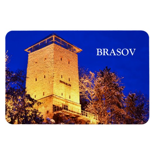 Brasov Black Tower Magnets Magneet (Horizontaal)