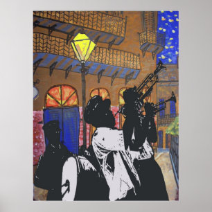 Brass Band at Pirates Alley Poster