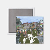 Brass Band bij Blacksmith Shop Magneet (Voorkant / Achterkant)