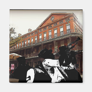 Brass Band French Quarter New Orleans Magneet