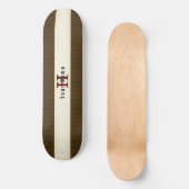  Brass Brown Skateboard met de naam HAMbyWG (Voorkant)