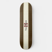  Brass Brown Skateboard met de naam HAMbyWG (Voorkant)