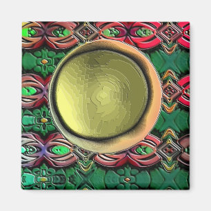 Brass Centre Magnet brass moon Magneet