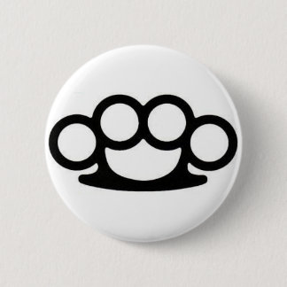 Brass Knuckle Pin Ronde Button 5,7 Cm