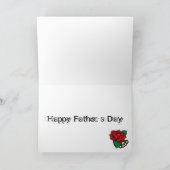 Brass Knuckles Tattoo DAD Wenskaart Kaart (Binnen)