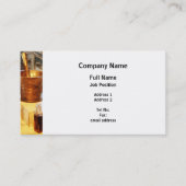 Brass Mortar en Pestle Visitekaartje (Voorkant)