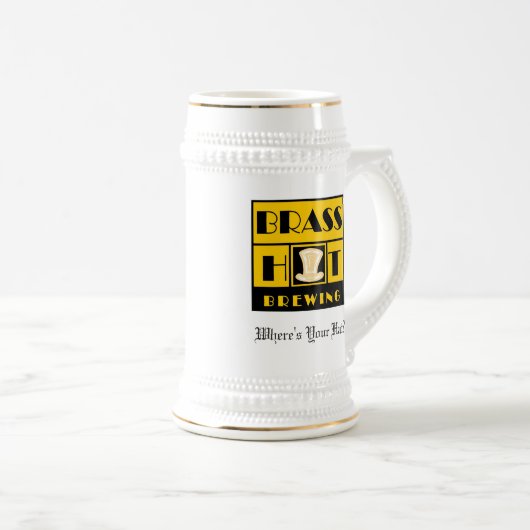 Brass Pet Brewing Stein Bierpul (Voorkant rechts)