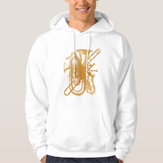 Brass & Sax Hoodie (Voorkant)