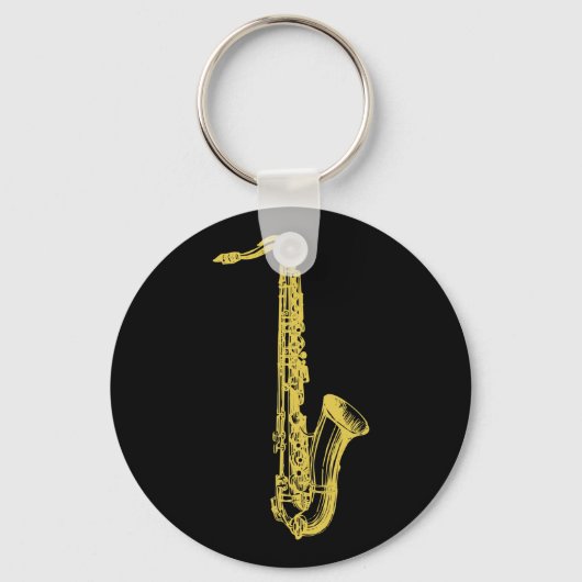 Brass Sax Sleutelhanger (Voorkant)
